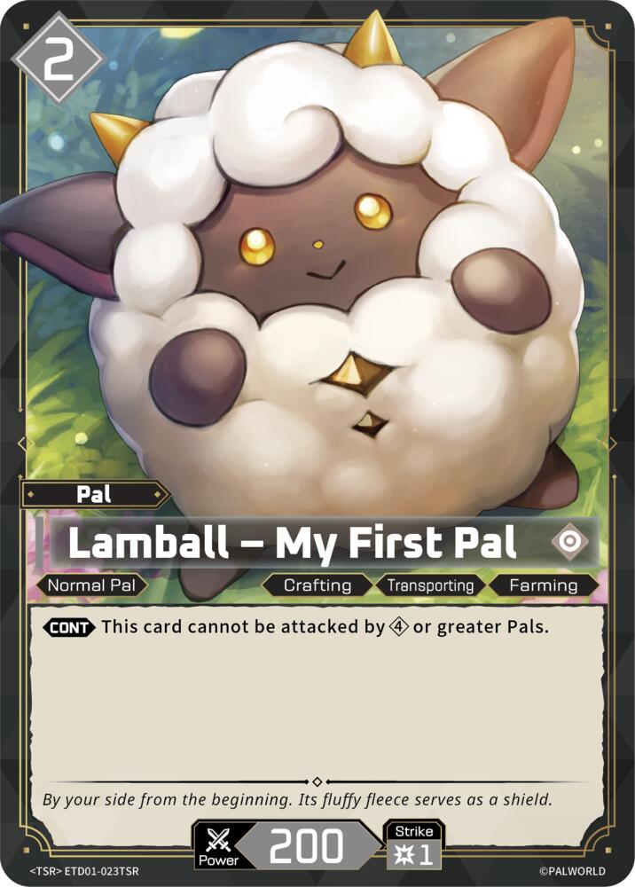Lamball - My First Pal (TD01: Dawn of Palpagos Red•Blue) — Palworld card