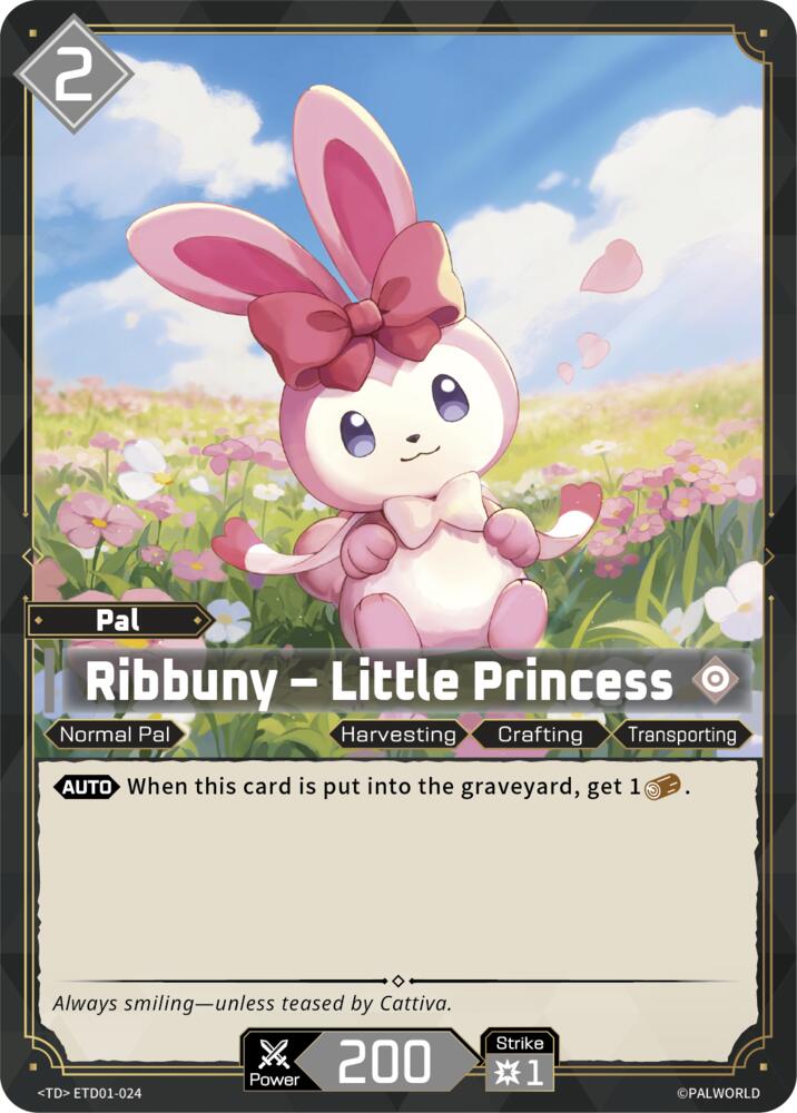 Ribbuny - Little Princess (TD01: Dawn of Palpagos Red•Blue) — Palworld card