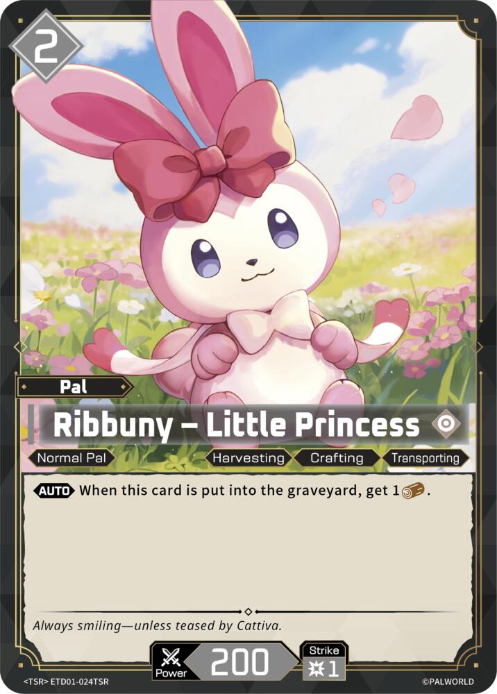 Ribbuny - Little Princess (TD01: Dawn of Palpagos Red•Blue) — Palworld card