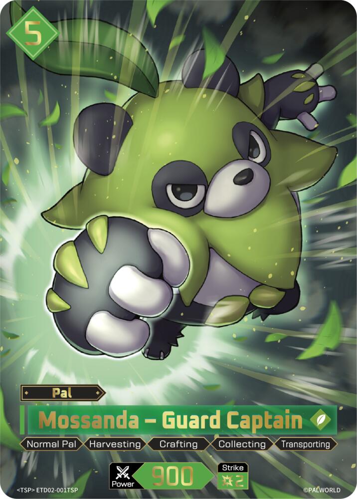 Mossanda - Guard Captain (TD02: Dawn of Palpagos Green•Purple) — Palworld card