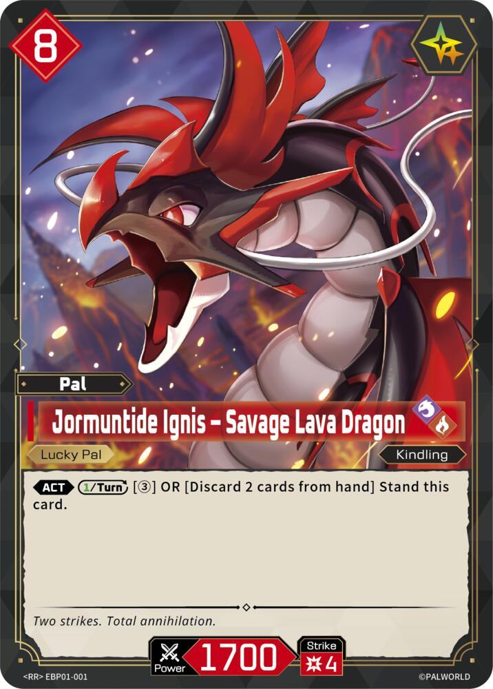 Jormuntide Ignis - Savage Lava Dragon (BP01: Dawn of Palpagos) — Palworld card