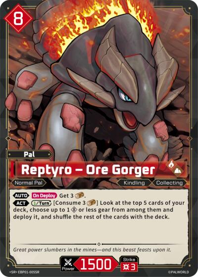 Reptyro - Ore Gorger (SR) #EBP01-005SR (BP01: Dawn of Palpagos)