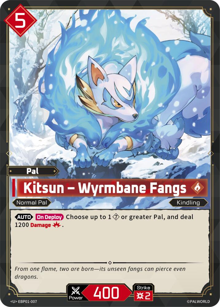 Kitsun - Wyrmbane Fangs (BP01: Dawn of Palpagos) — Palworld card