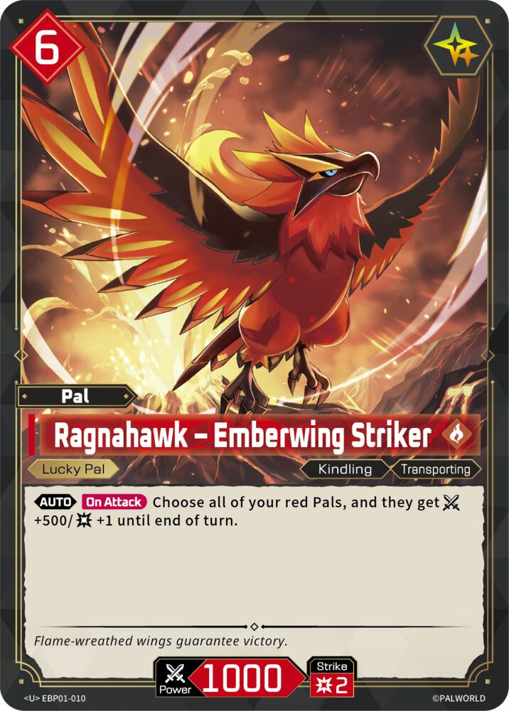 Ragnahawk - Emberwing Striker (BP01: Dawn of Palpagos) — Palworld card