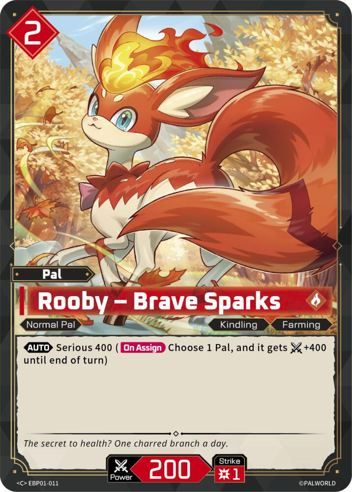 Rooby - Brave Sparks (BP01: Dawn of Palpagos) — Palworld card