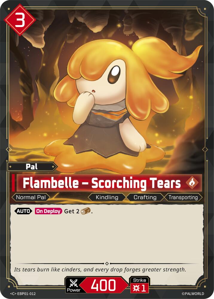 Flambelle - Scorching Tears (BP01: Dawn of Palpagos) — Palworld card