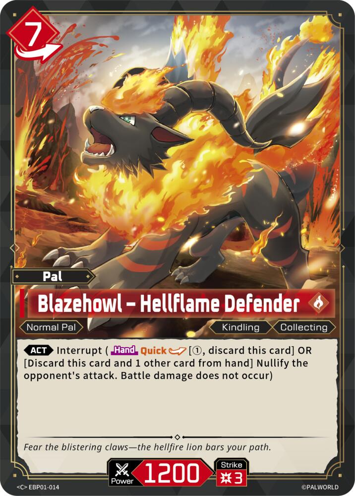 Blazehowl - Hellflame Defender (BP01: Dawn of Palpagos) — Palworld card