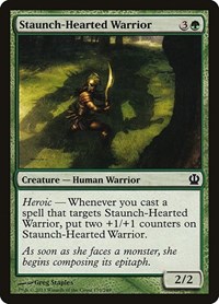 Staunch-Hearted Warrior - Theros - Magic: The Gathering card