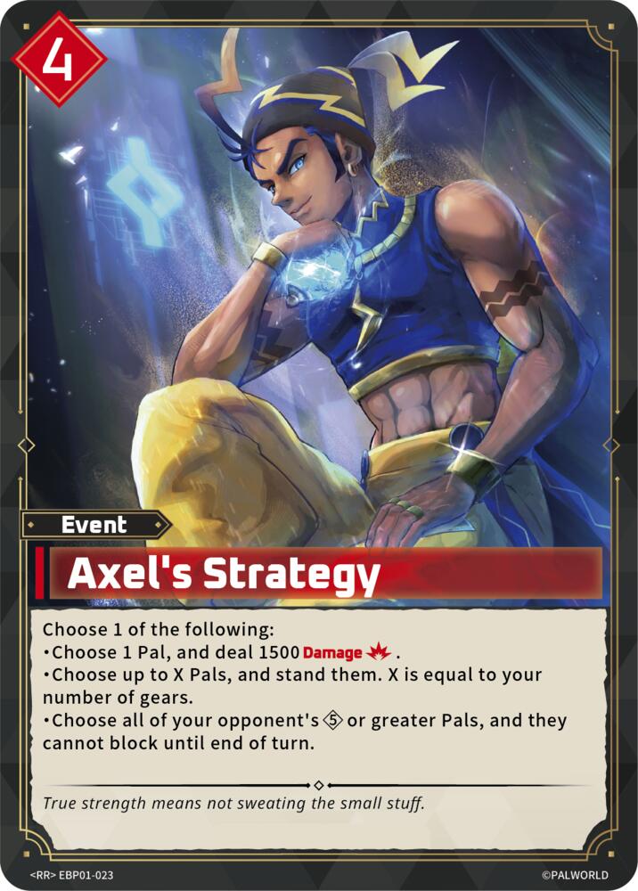 Axel's Strategy (BP01: Dawn of Palpagos) — Palworld card
