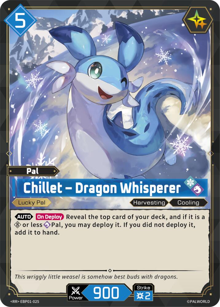 Chillet - Dragon Whisperer (BP01: Dawn of Palpagos) — Palworld card