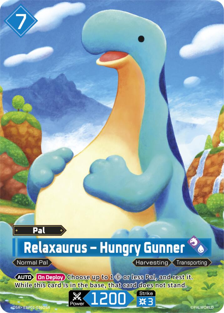 Relaxaurus - Hungry Gunner (BP01: Dawn of Palpagos) — Palworld card