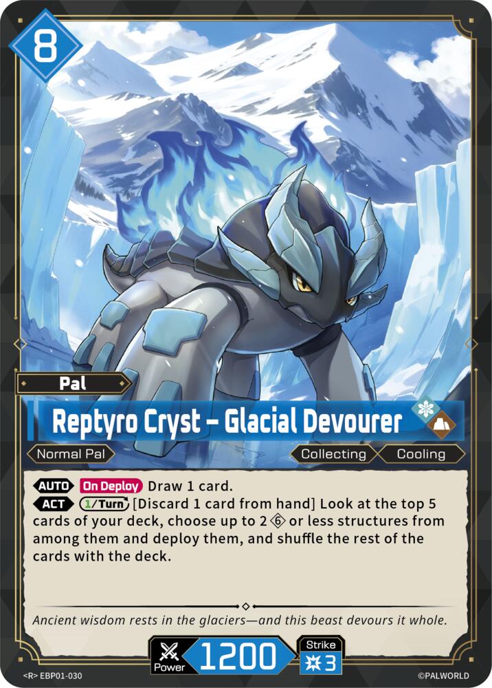 Reptyro Cryst - Glacial Devourer (BP01: Dawn of Palpagos) — Palworld card