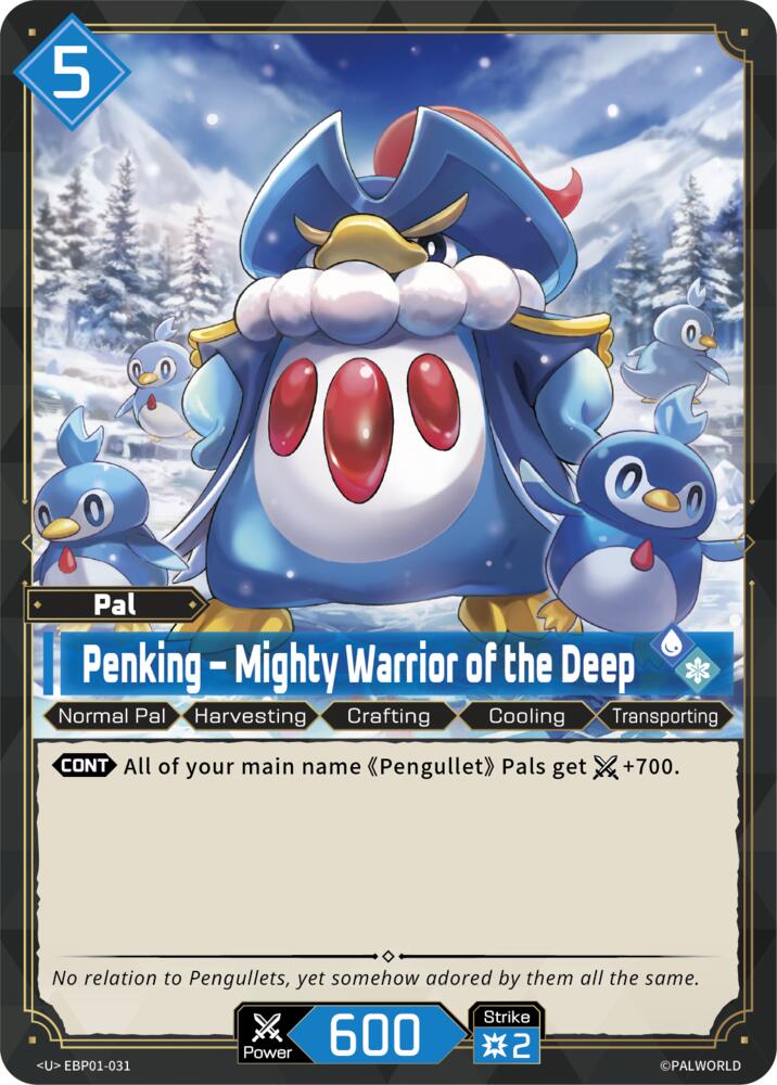 Penking - Mighty Warrior of the Deep (BP01: Dawn of Palpagos) — Palworld card