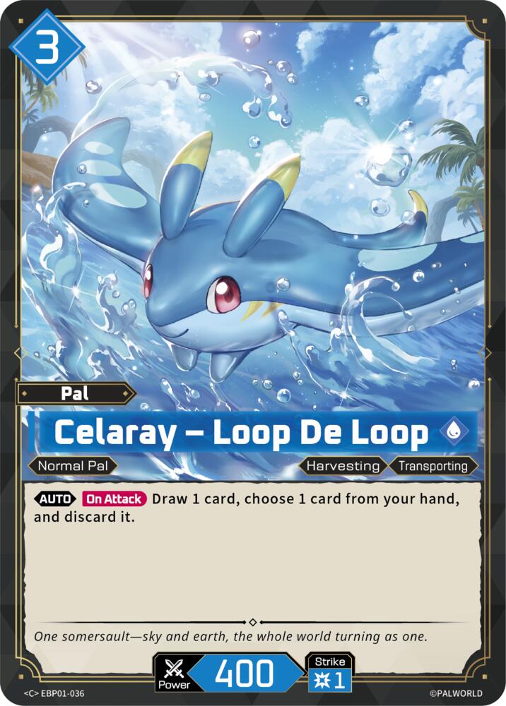 Celaray - Loop De Loop (BP01: Dawn of Palpagos) — Palworld card