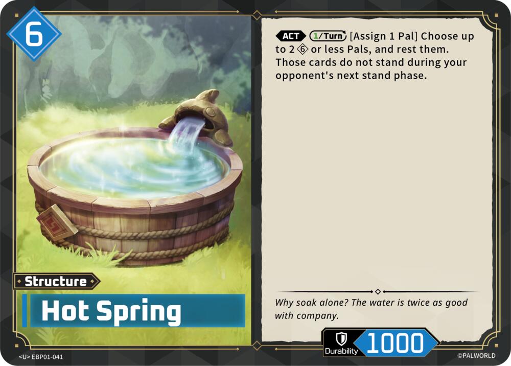 Hot Spring (BP01: Dawn of Palpagos) — Palworld card