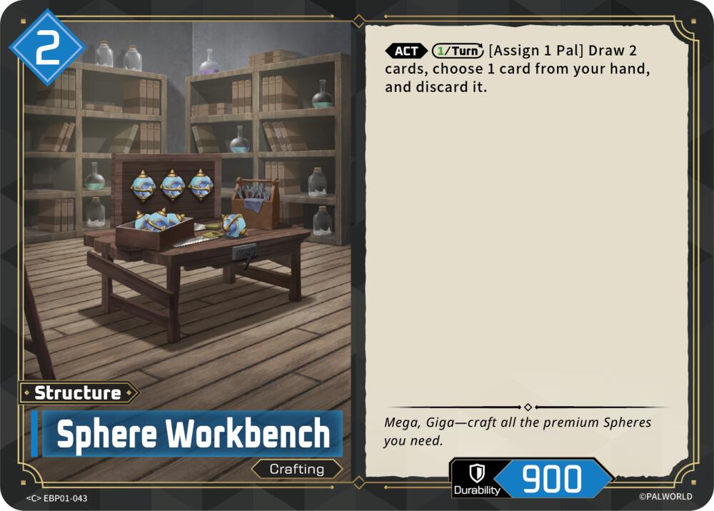 Sphere Workbench (BP01: Dawn of Palpagos) — Palworld card