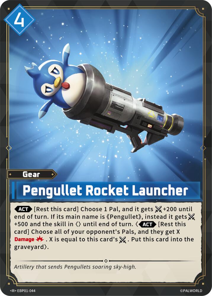 Pengullet Rocket Launcher (BP01: Dawn of Palpagos) — Palworld card