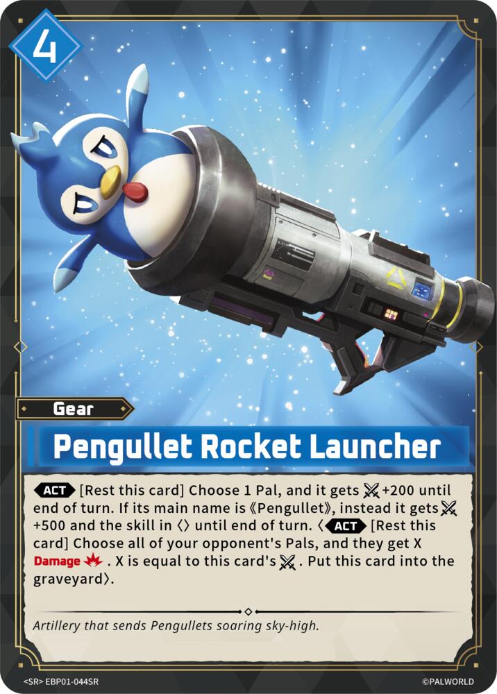 Pengullet Rocket Launcher (BP01: Dawn of Palpagos) — Palworld card