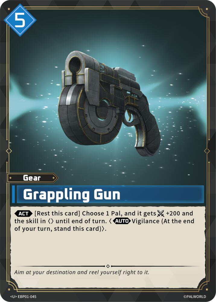 Grappling Gun (BP01: Dawn of Palpagos) — Palworld card