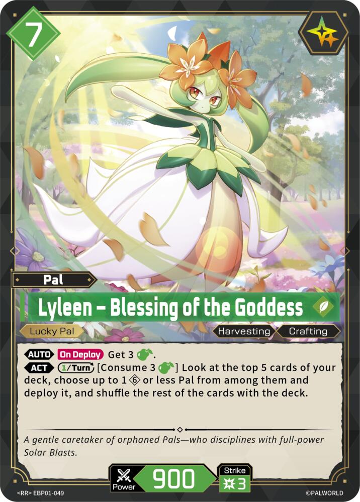 Lyleen - Blessing of the Goddess (BP01: Dawn of Palpagos) — Palworld card