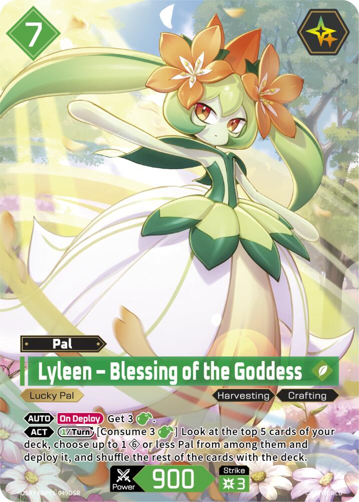 Lyleen - Blessing of the Goddess (BP01: Dawn of Palpagos) — Palworld card