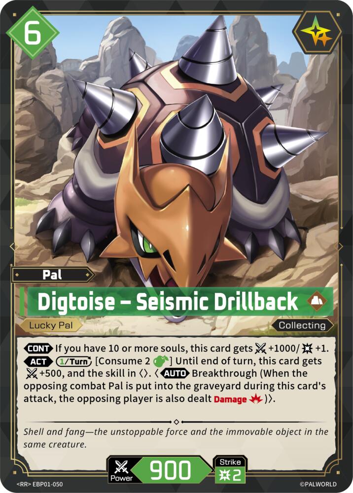 Digtoise - Seismic Drillback (BP01: Dawn of Palpagos) — Palworld card