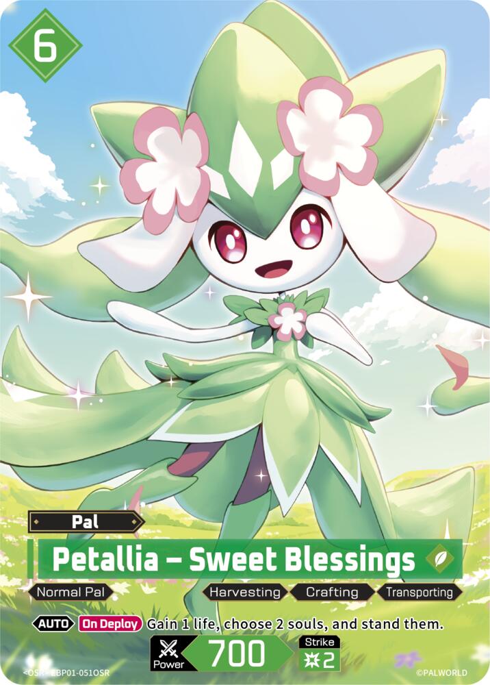 Petallia - Sweet Blessings (BP01: Dawn of Palpagos) — Palworld card