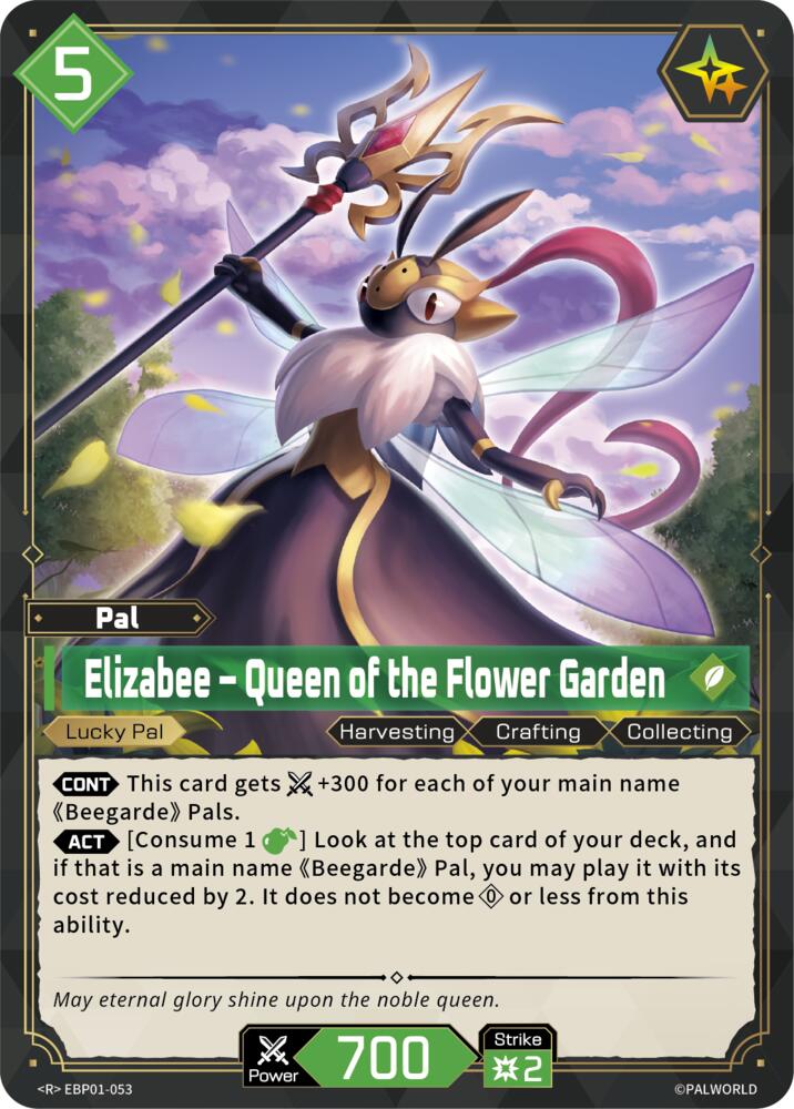 Elizabee - Queen of the Flower Garden (BP01: Dawn of Palpagos) — Palworld card