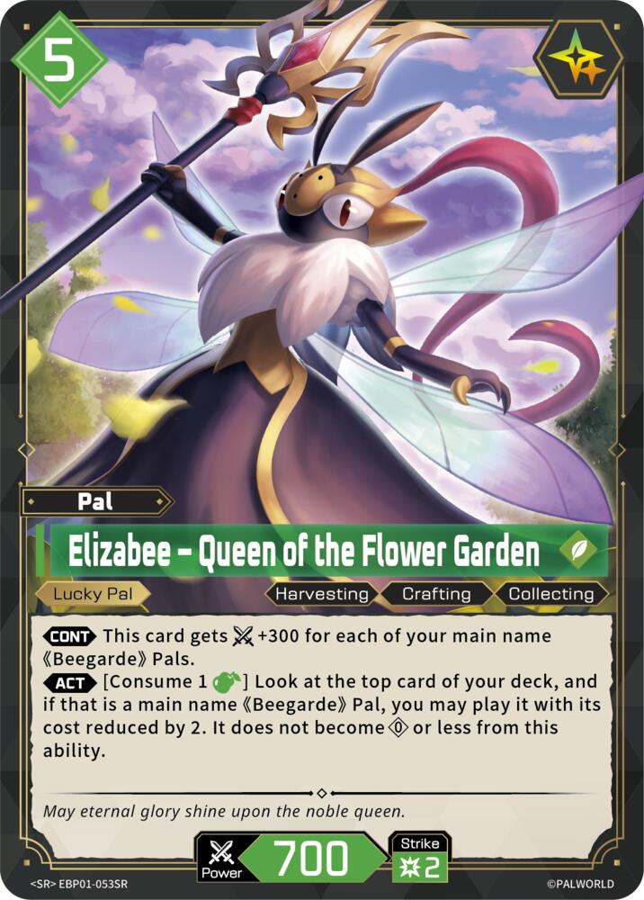 Elizabee - Queen of the Flower Garden (BP01: Dawn of Palpagos) — Palworld card