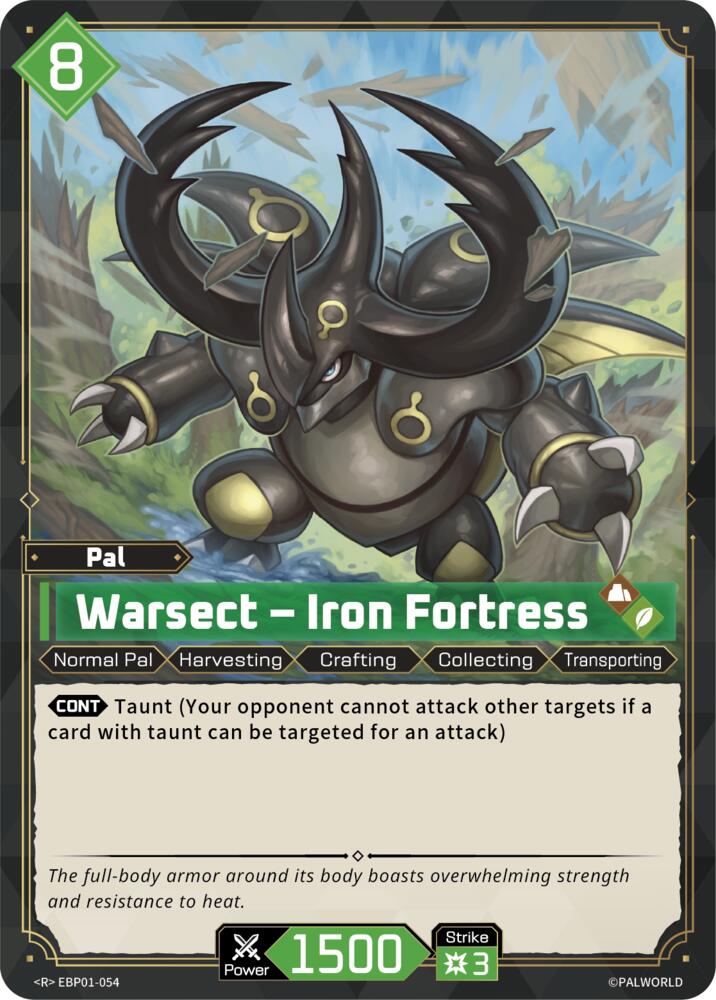 Warsect - Iron Fortress (BP01: Dawn of Palpagos) — Palworld card