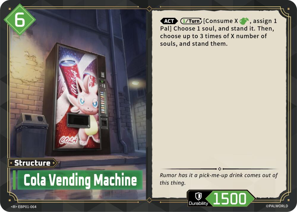Cola Vending Machine (BP01: Dawn of Palpagos) — Palworld card