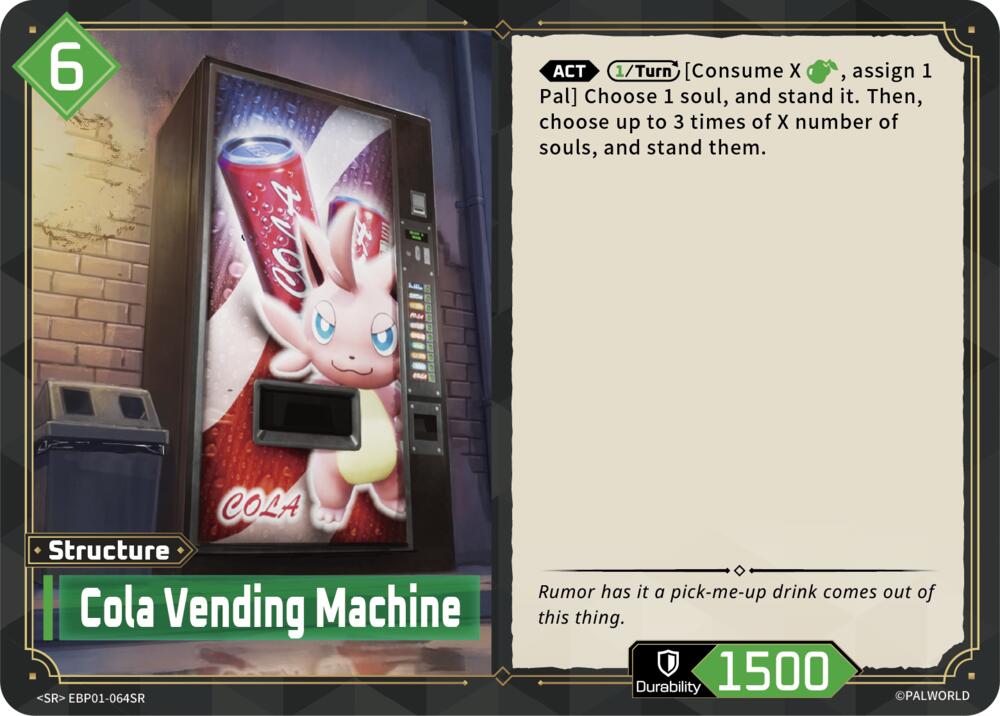 Cola Vending Machine (BP01: Dawn of Palpagos) — Palworld card