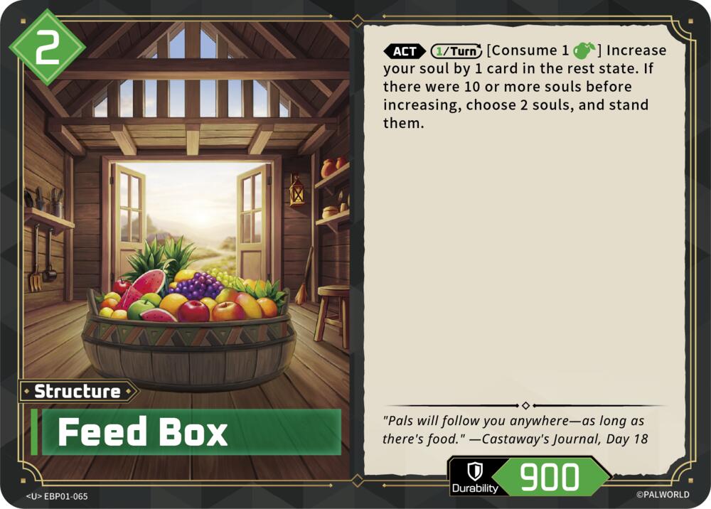 Feed Box (BP01: Dawn of Palpagos) — Palworld card