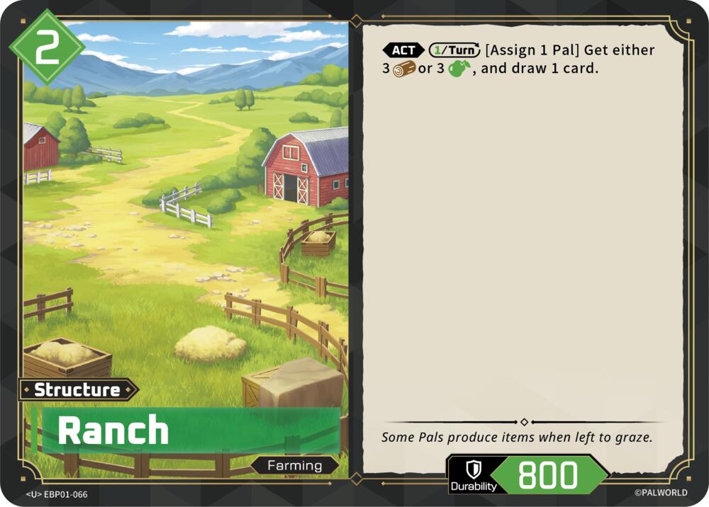 Ranch (BP01: Dawn of Palpagos) — Palworld card