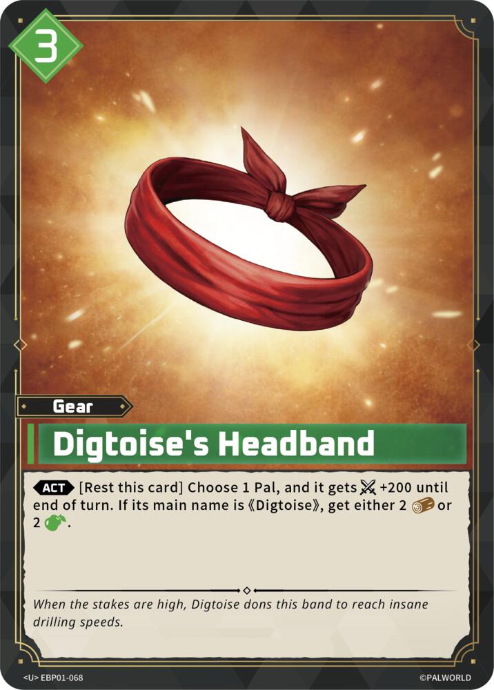 Digtoise's Headband (BP01: Dawn of Palpagos) — Palworld card