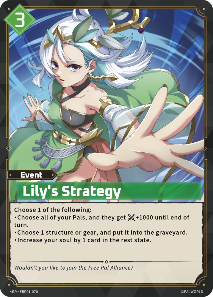 Lily's Strategy (BP01: Dawn of Palpagos) — Palworld card