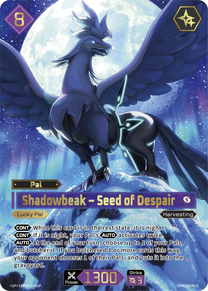 Shadowbeak - Seed of Despair (BP01: Dawn of Palpagos) — Palworld card