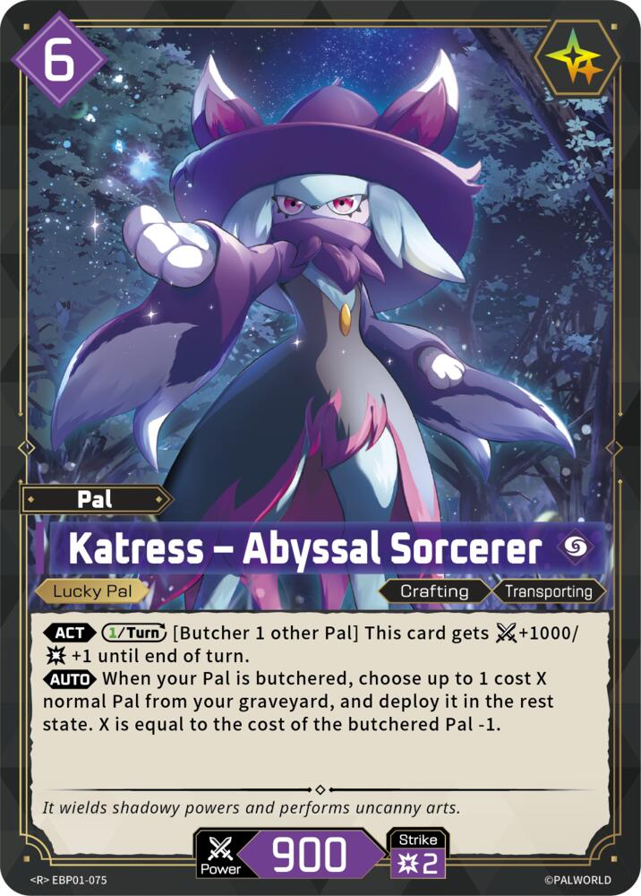 Katress - Abyssal Sorcerer (BP01: Dawn of Palpagos) — Palworld card