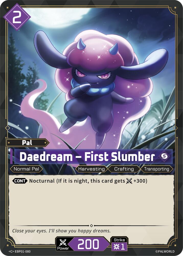 Daedream - First Slumber (BP01: Dawn of Palpagos) — Palworld card