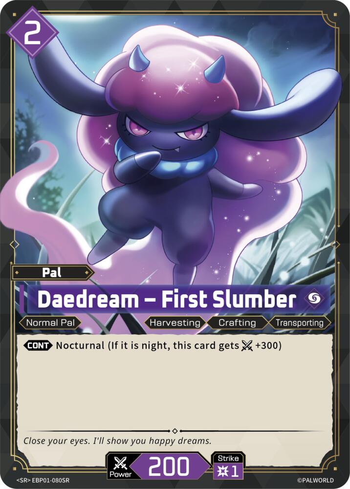 Daedream - First Slumber (BP01: Dawn of Palpagos) — Palworld card