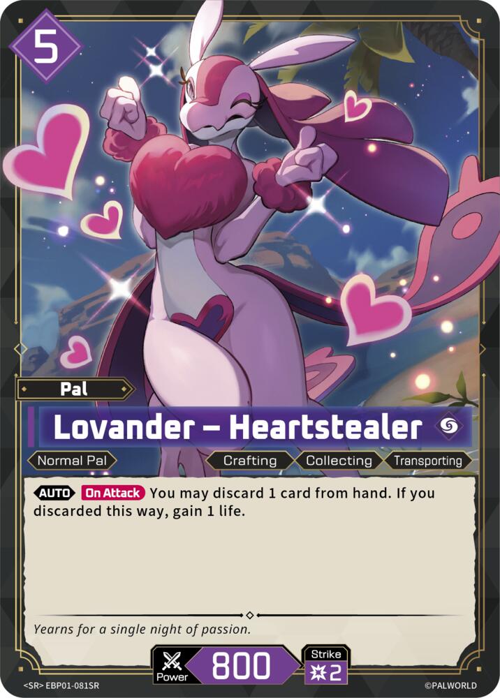 Lovander - Heartstealer (BP01: Dawn of Palpagos) — Palworld card