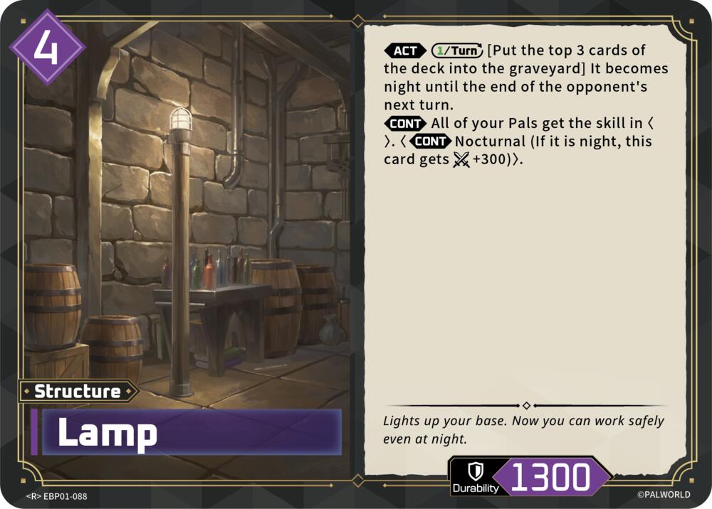 Lamp (BP01: Dawn of Palpagos) — Palworld card