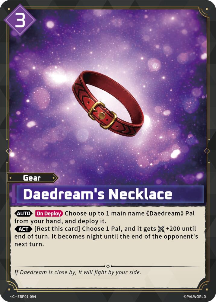 Daedream's Necklace (BP01: Dawn of Palpagos) — Palworld card