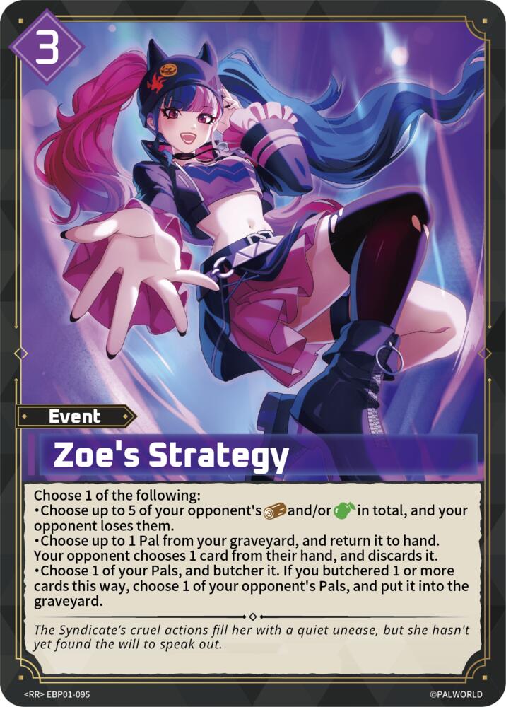 Zoe's Strategy (BP01: Dawn of Palpagos) — Palworld card