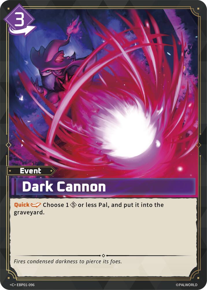 Dark Cannon (BP01: Dawn of Palpagos) — Palworld card