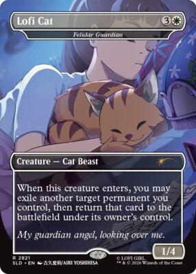 Lofi Cat - Felidar Guardian #2821 – Secret Lair Drop Series (Rare)