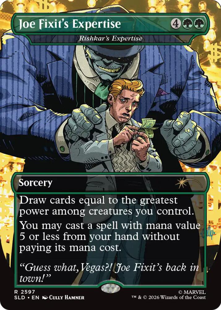 Joe Fixit's Expertise - Rishkar's Expertise, Secret Lair Drop Series card number 2597