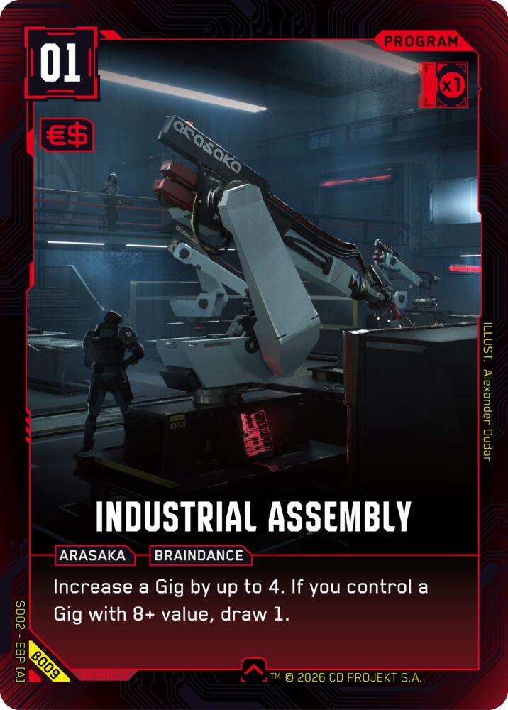 Industrial Assembly (Embracing Power - Beta Starter Deck) — Cyberpunk TCG card