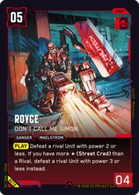 Royce - Don't Call Me Simon · Welcome to Night City - Beta