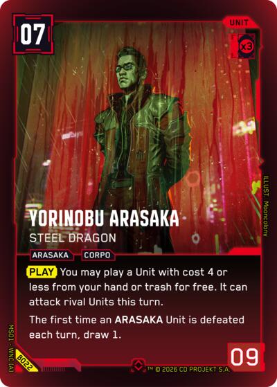 Yorinobu Arasaka - Steel Dragon B022